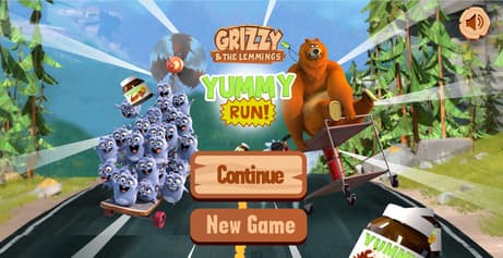 Grizzy And The Lemmings Yummy Run